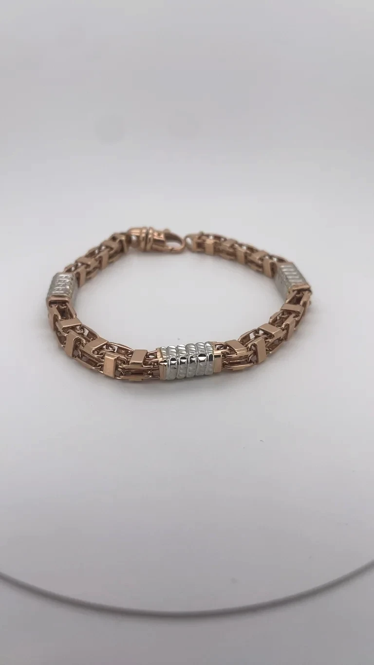 14 kt Rosé Gold, Käfigarmband