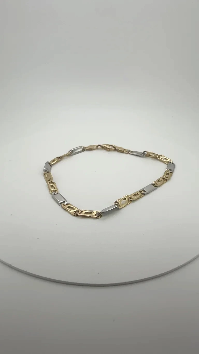 14k Gold Panzer Armband