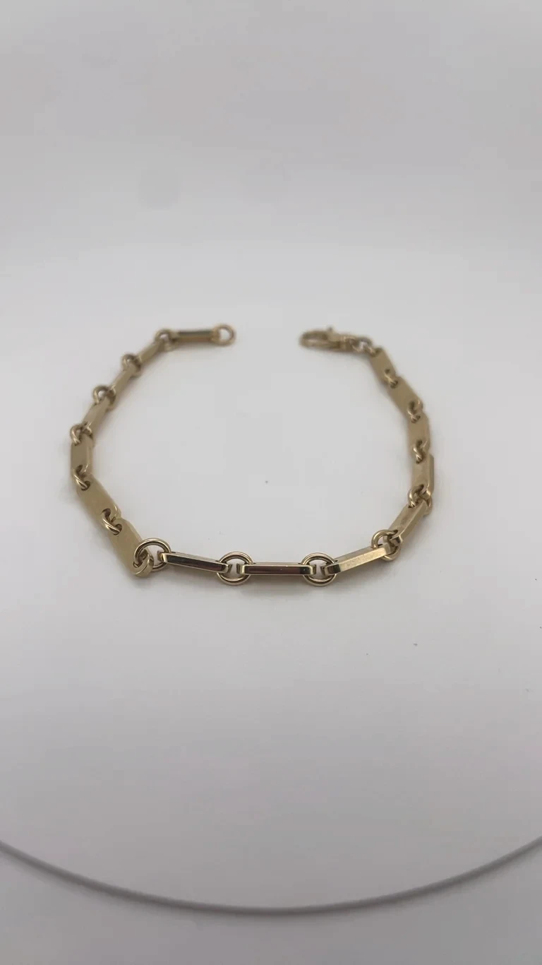 14 kt Gold Plattenarmband