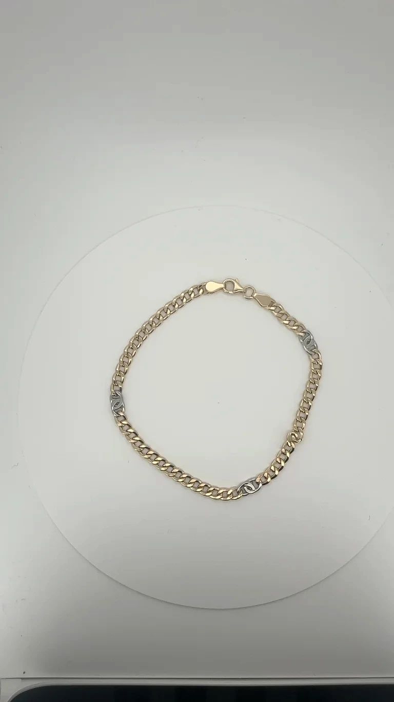 14 kt Gold, Panzer Armband