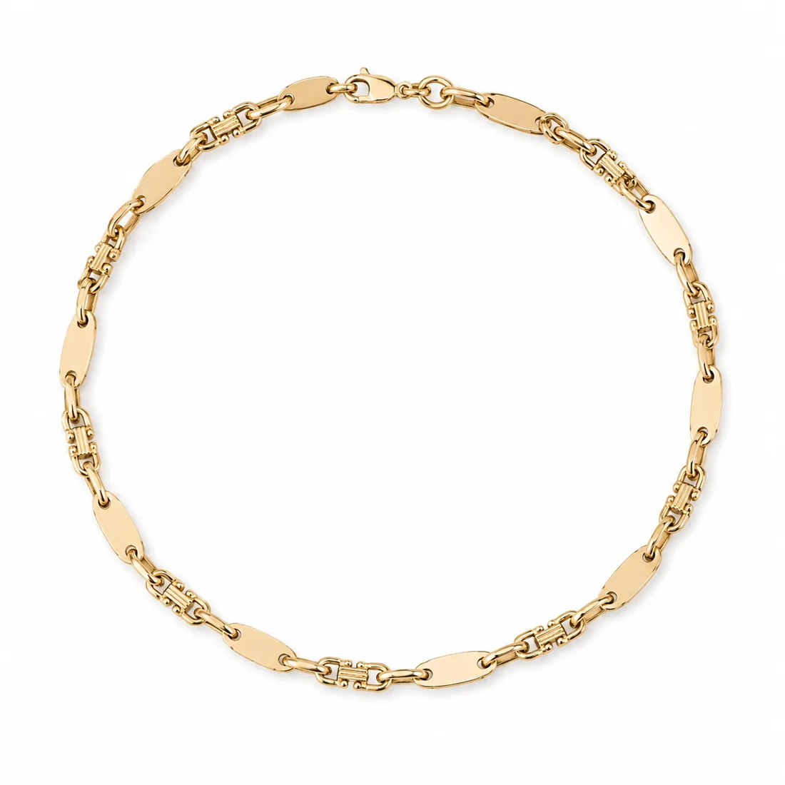 14 kt Plattenarmband