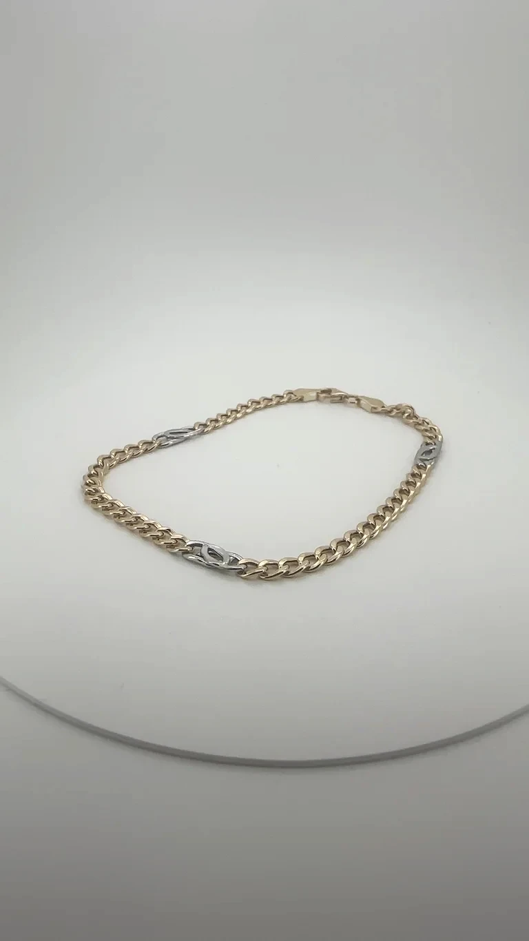 14kt Gold, Panzer Armband