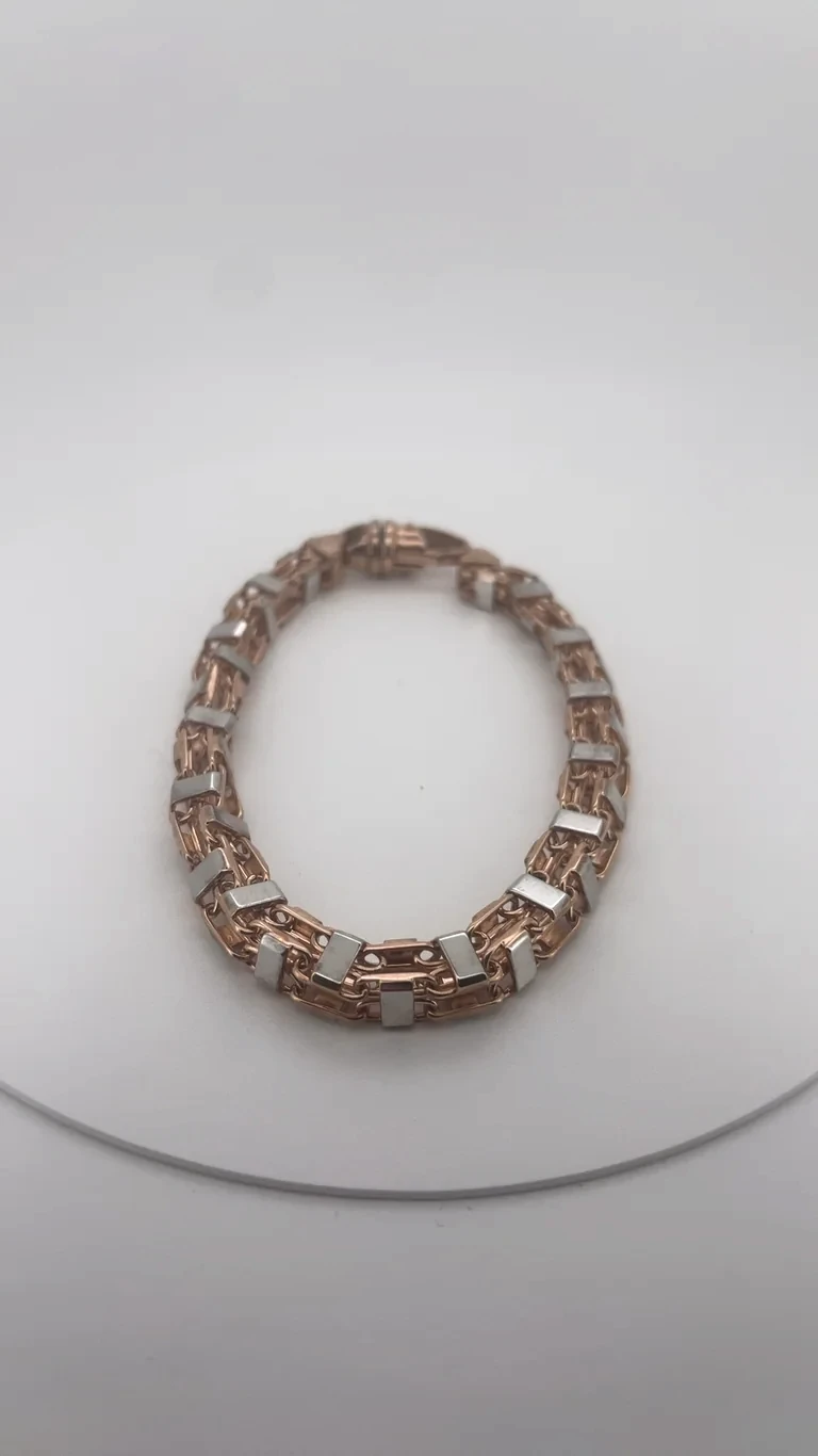 14kt Rosegold Käfigarmband