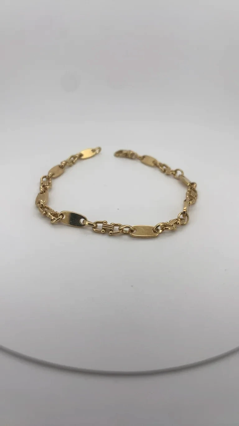 14 kt Goldplatten Armband