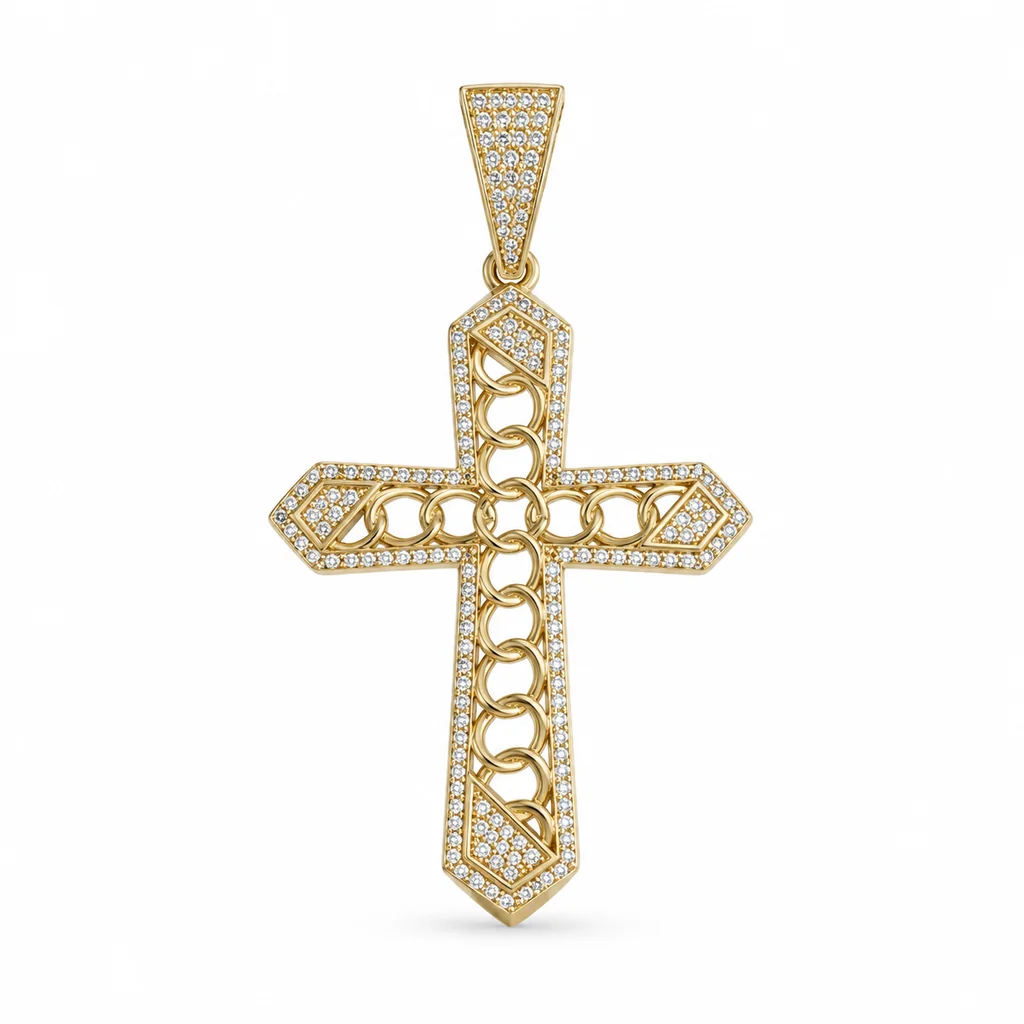 14 kt Gold Kreuzanhänger