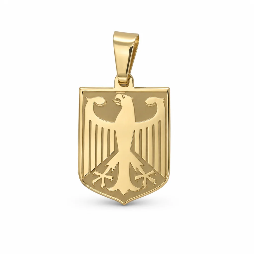 14 kt Gold Bundesadler-Anhänger