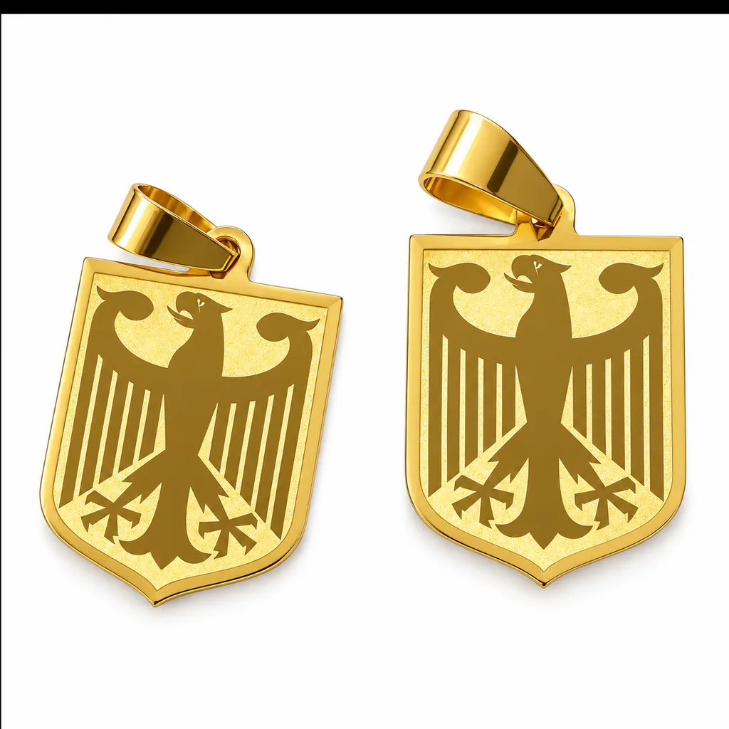 14 kt Gold Bundesadler-Anhänger