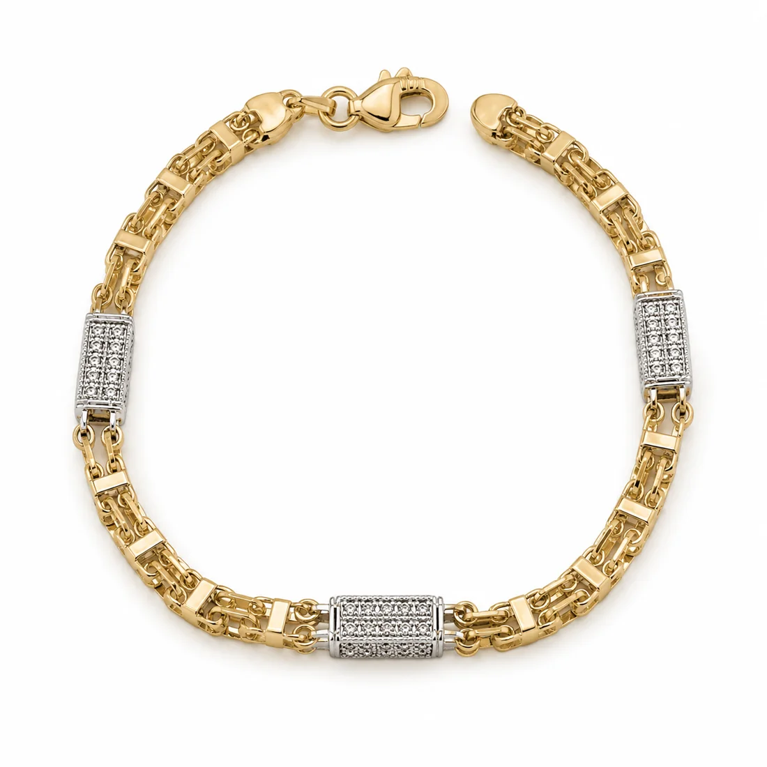 14 kt Käfigarmband