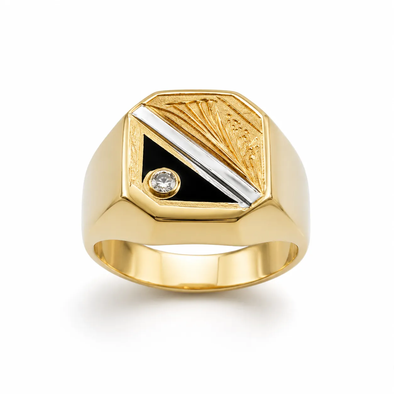 14 kt Gold Herrenring