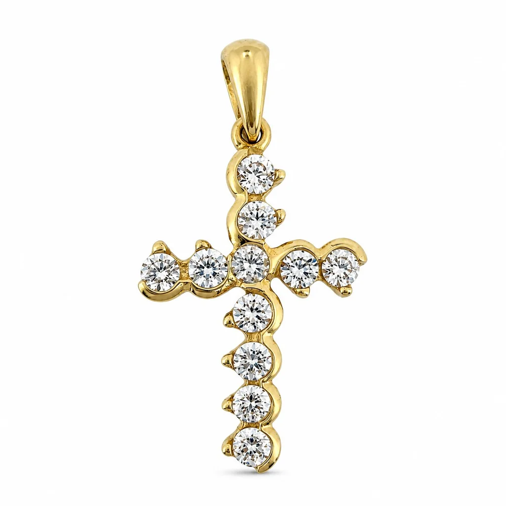 14 kt Gold Kreuzanhänger