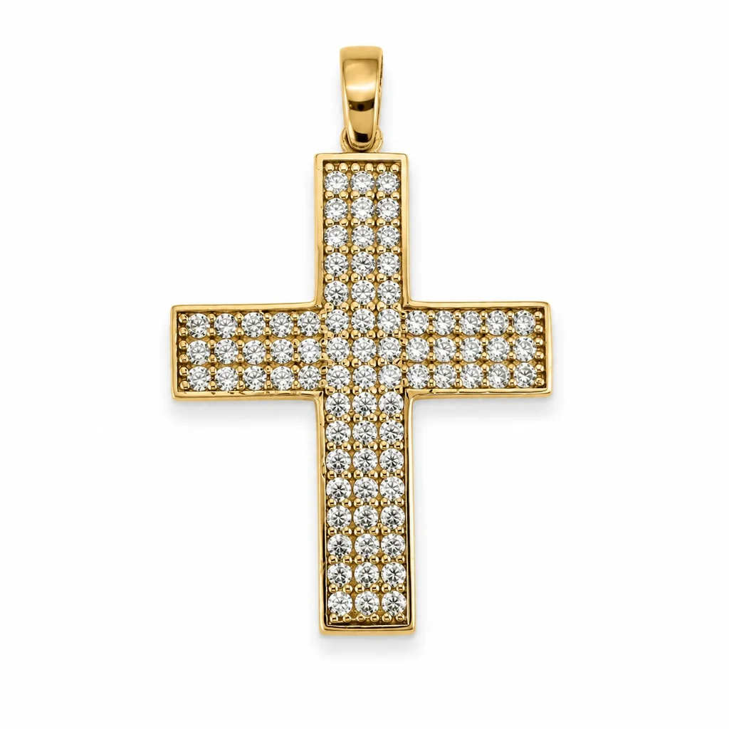 14 kt Gold Kreuzanhänger