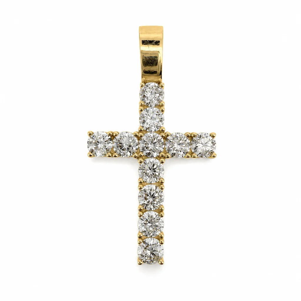 14 kt Gold Kreuzanhänger