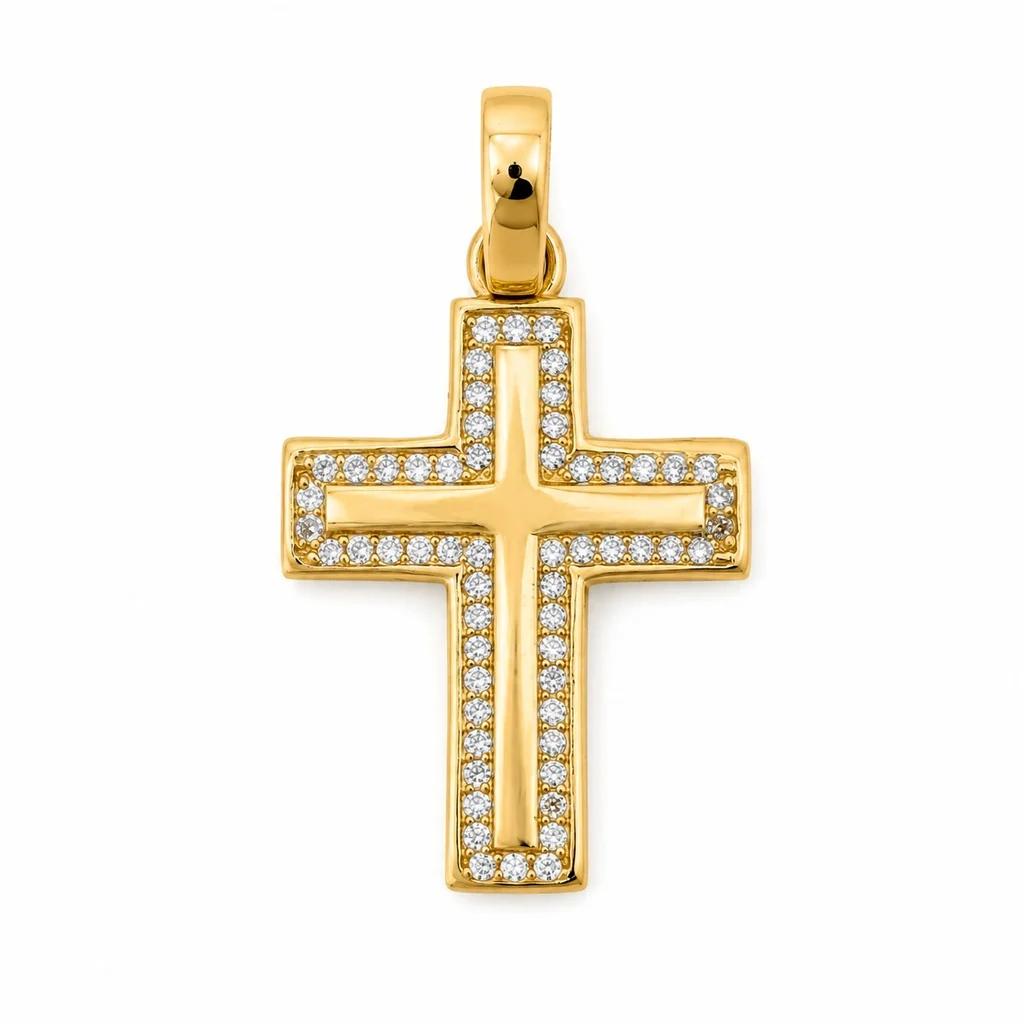 14 kt Gold Kreuzanhänger