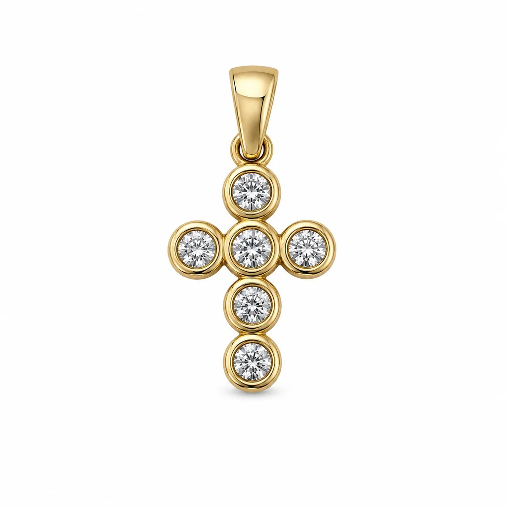 14 kt Gold Kreuzanhänger