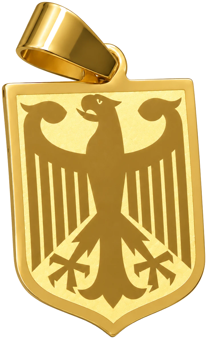 14 kt Gold Bundesadler-Anhänger