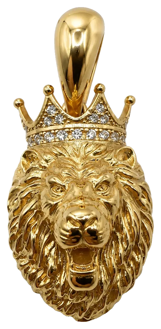 14 kt Gold Löwen-Anhänger