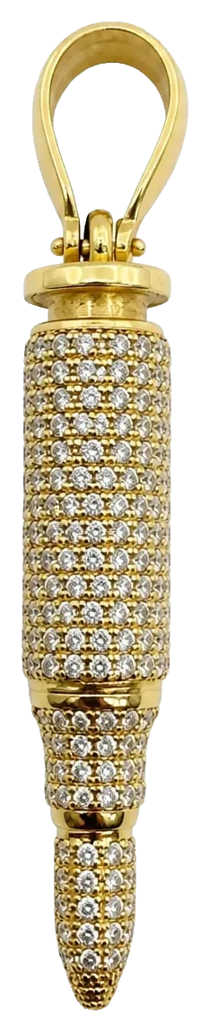 14 kt Gold Patronen-Anhänger