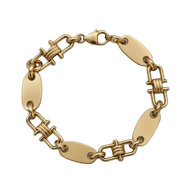 14 kt Plattenarmband
